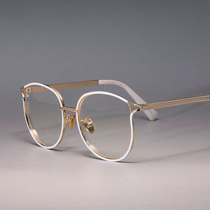 Ladies Cat Eye Glasses Frames For Women Metal frame Optical Fashion Eyewear Computer EyeGlasses