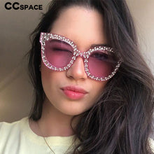 Load image into Gallery viewer, 45285 Colors G Diamond Crystal Star Sunglasses For Women Square Brand Glasses Designer Female Shades UV Protection