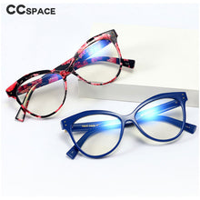 Carica l&#39;immagine nel visualizzatore di Gallery, 45288 Montature per occhiali Cat Eye da donna anti blu Occhiali da vista per computer con design di marca Rivet 