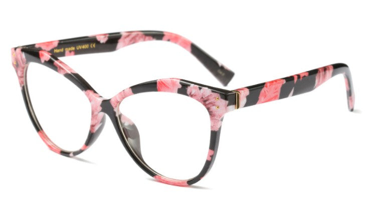 45288 Montature per occhiali Cat Eye da donna anti blu Occhiali da vista per computer con design di marca Rivet 