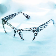 Carica l&#39;immagine nel visualizzatore di Gallery, Retro Half Frame Cat Eye Glasses Frames Women Optical Fashion Eyewear Computer Glasses