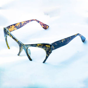 Retro Half Frame Cat Eye Glasses Frames Women Optical Fashion Eyewear Computer Glasses