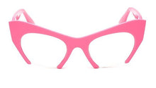 Carica l&#39;immagine nel visualizzatore di Gallery, Retro Half Frame Cat Eye Glasses Frames Women Optical Fashion Eyewear Computer Glasses