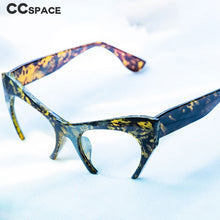 Carica l&#39;immagine nel visualizzatore di Gallery, Retro Half Frame Cat Eye Glasses Frames Women Optical Fashion Eyewear Computer Glasses