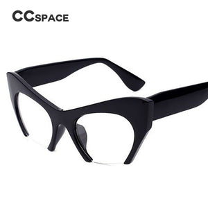 Retro Half Frame Cat Eye Glasses Frames Women Optical Fashion Eyewear Computer Glasses