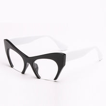 Load image into Gallery viewer, 45292 Vintage Cat Eye Half Frame Big Size Glasses Frames Women Computer Eyeglasses Can Be Equipped With Glasses