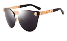 Load image into Gallery viewer, 45314 Women Gothic Eyewear Cat Eye Sunglasses Women Skull Frame Square Pink Brand Glasses Designer Female Shades