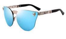 Load image into Gallery viewer, 45314 Women Gothic Eyewear Cat Eye Sunglasses Women Skull Frame Square Pink Brand Glasses Designer Female Shades