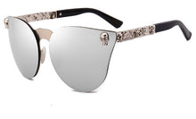 Load image into Gallery viewer, 45314 Women Gothic Eyewear Cat Eye Sunglasses Women Skull Frame Square Pink Brand Glasses Designer Female Shades