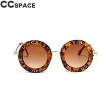 Load image into Gallery viewer, 45319 Retro Round Sunglasses Women Love Shades Letters Little Bee Men Women UV400 Glasses Designer