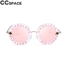 Load image into Gallery viewer, 45319 Retro Round Sunglasses Women Love Shades Letters Little Bee Men Women UV400 Glasses Designer