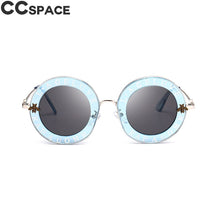 Load image into Gallery viewer, 45319 Retro Round Sunglasses Women Love Shades Letters Little Bee Men Women UV400 Glasses Designer