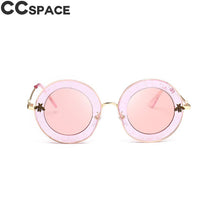 Load image into Gallery viewer, 45319 Retro Round Sunglasses Women Love Shades Letters Little Bee Men Women UV400 Glasses Designer