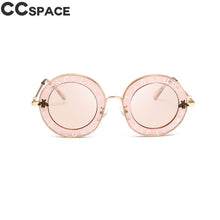 Load image into Gallery viewer, 45319 Retro Round Sunglasses Women Love Shades Letters Little Bee Men Women UV400 Glasses Designer