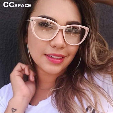 45366 Cat Eye Anti-blue Light Glasses Frames Women Red Pink Optical EyeGlasses Prescription Eyewear Computer EyeGlasses