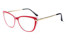 Load image into Gallery viewer, 45366 Cat Eye Anti-blue Light Glasses Frames Women Red Pink Optical EyeGlasses Prescription Eyewear Computer EyeGlasses