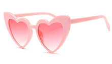 Load image into Gallery viewer, 45368 Ladies Heart Frame Pink Red Sunglasses For Women Brand Glasses Designer Black Female Shades