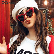 Load image into Gallery viewer, 45368 Ladies Heart Frame Pink Red Sunglasses For Women Brand Glasses Designer Black Female Shades