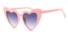 Load image into Gallery viewer, 45368 Ladies Heart Frame Pink Red Sunglasses For Women Brand Glasses Designer Black Female Shades