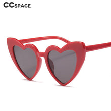 Load image into Gallery viewer, 45368 Ladies Heart Frame Pink Red Sunglasses For Women Brand Glasses Designer Black Female Shades