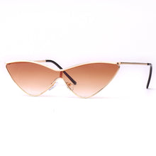 Load image into Gallery viewer, 45373 Metal Frame Cat Eye Sunglasses Men Women Shades UV400 Vintage Glasses