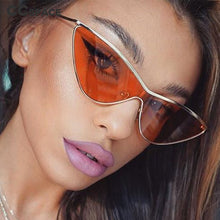 Load image into Gallery viewer, 45373 Metal Frame Cat Eye Sunglasses Men Women Shades UV400 Vintage Glasses