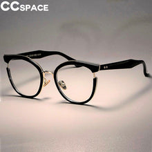 Load image into Gallery viewer, 45376 Metal Cat Eye Glasses Frames Women Designer Optical EyeGlasses Eyewear Computer Glasses