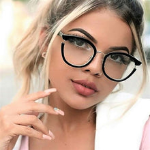 Load image into Gallery viewer, Women Cat Eye Glasses Frames Optical EyeGlasses Fashion Metal Frame Prescription Eyewear Computer Glasses