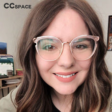 Load image into Gallery viewer, 45376 Women Cat Eye Glasses Frames Optical EyeGlasses Metal Frame Prescription Eyewear Computer Glasses