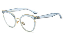 Carica l&#39;immagine nel visualizzatore di Gallery, 45376 Women Cat Eye Glasses Frames Optical EyeGlasses Metal Frame Prescription Eyewear Computer Glasses
