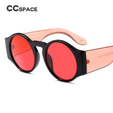 Load image into Gallery viewer, 45383 Retro Round Sunglasses Sexy Shades Men Women Transparent Mirror Leg Brand Glasses Designer Female