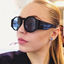 Load image into Gallery viewer, 45383 Retro Round Sunglasses Sexy Shades Men Women Transparent Mirror Leg Brand Glasses Designer Female