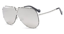 Load image into Gallery viewer, 45452 Alloy Frame One Lens V Sunglasses Women  Brand Glasses Designer Male Female Shades