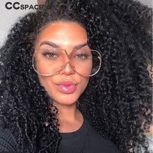 Load image into Gallery viewer, 45452 Alloy Frame One Lens V Sunglasses Women  Brand Glasses Designer Male Female Shades