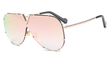 Load image into Gallery viewer, 45452 Alloy Frame One Lens V Sunglasses Women  Brand Glasses Designer Male Female Shades