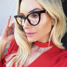 Load image into Gallery viewer, Ladies Eyebrows Square Frames Women Brand Designer Optical Fashion EyeGlasses Computer Glasses