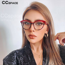 Load image into Gallery viewer, 45490 Ladies Eyebrows Square Frames Women Brand Designer Optical EyeGlasses Computer Glasses
