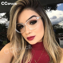 Load image into Gallery viewer, 45490 Ladies Eyebrows Square Frames Women Brand Designer Optical EyeGlasses Computer Glasses