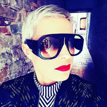 Load image into Gallery viewer, 45497 Retro Oversize Sunglasses Men Women Gradient Lens Brand Glasses Designer Male Female Shades