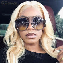 Load image into Gallery viewer, 45509 Ladies Round Sunglasses For Women Big Frame Gradient Brand Glasses Designer Male Female Shades