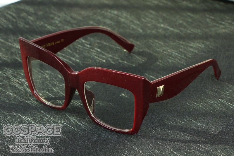 45512 Big Glasses Frame Cat Eye Women sunglasses Retro Oversized Eyeglasses