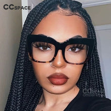 Load image into Gallery viewer, 45512 Cat Eye sunglasses Women Retro Glasses Frame Oversized Eyeglasses UV400