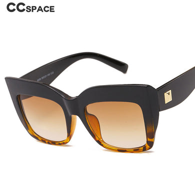 45512 Oversized Cat Eye Sunglasses Women Retro Glasses Frame Eyeglasses UV400