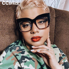 Load image into Gallery viewer, 45512 Oversized Cat Eye Sunglasses Women Retro Glasses Frame Eyeglasses UV400