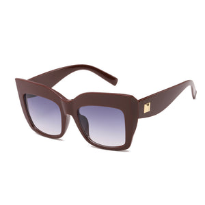 45512 Oversized Cat Eye Sunglasses Women Retro Glasses Frame Eyeglasses UV400
