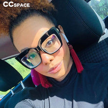 Load image into Gallery viewer, 45512 Oversized Cat Eye Sunglasses Women Retro Glasses Frame Eyeglasses UV400