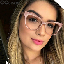 Load image into Gallery viewer, 45514 Ladies Cat Eye Glasses Frames For Women Brand Designer Optical EyeGlasses Eyewear Computer Glasses
