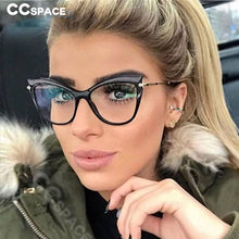 Load image into Gallery viewer, 45532 Ladies Cat Eye Anti-blue Light Glasses Frames Women Brand Designer Optical EyeGlasses Eyewear Computer Glasses