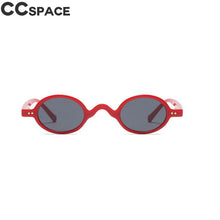 Load image into Gallery viewer, 45597 Small Round Retro Sunglasses Men Women Rivet Steampunk Leopard Tea Shades CCSPACE 45597 Vintage 2021 Brand Glasses Oculos