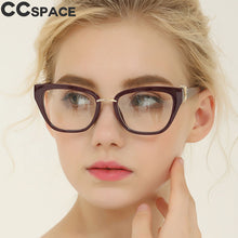 Load image into Gallery viewer, 45605 Cat Eye Glasses Frames Women Rhinestone Decoration Styles Optical Computer Glasses